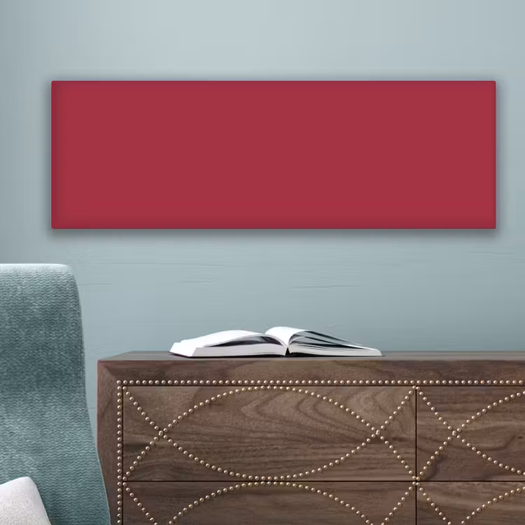 Rood - Effen kleur canvas 2cm klein 828 -sfeer4