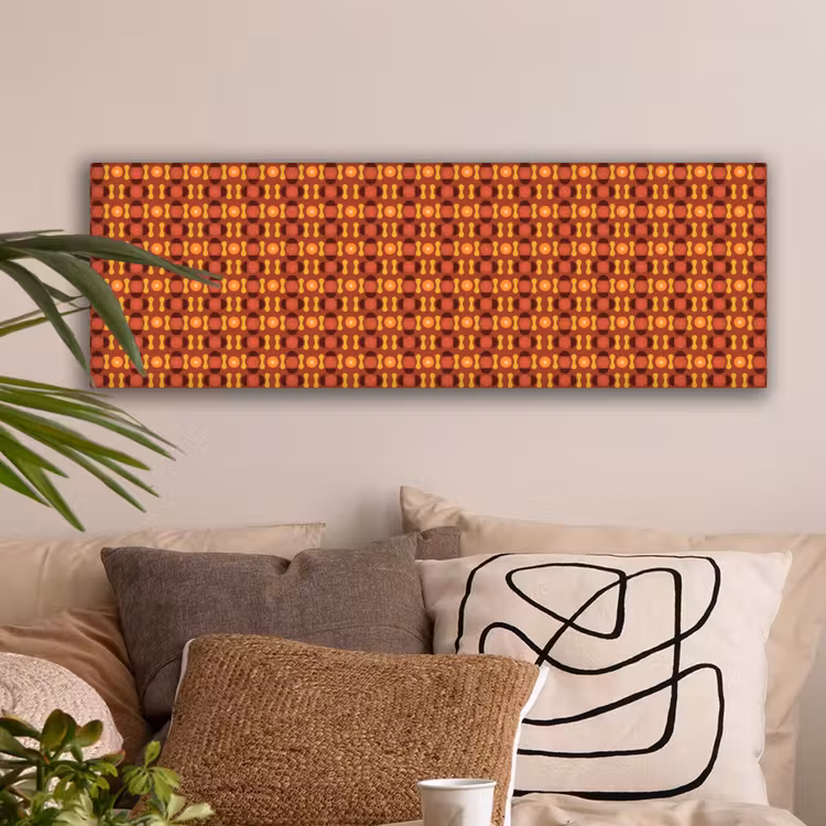 Retro - Disco - Hippie canvas 2cm klein 828 -sfeer1