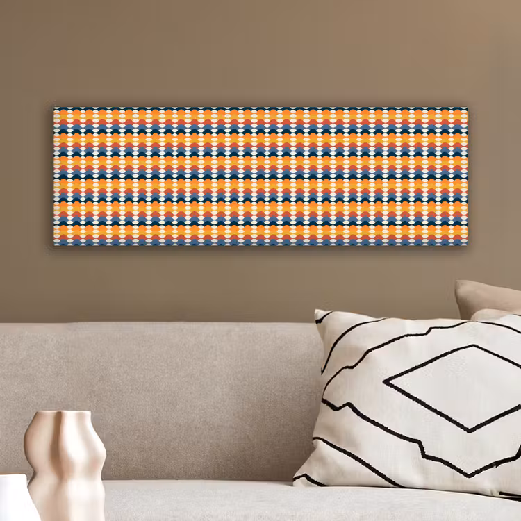 Retro - Disco - Golven canvas 2cm klein 828 -sfeer3