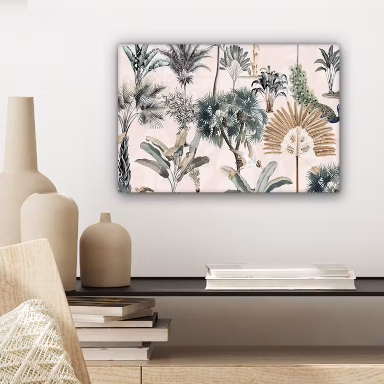 Retro - Jungle - Natuur - Dieren canvas 2cm klein -sfeer6