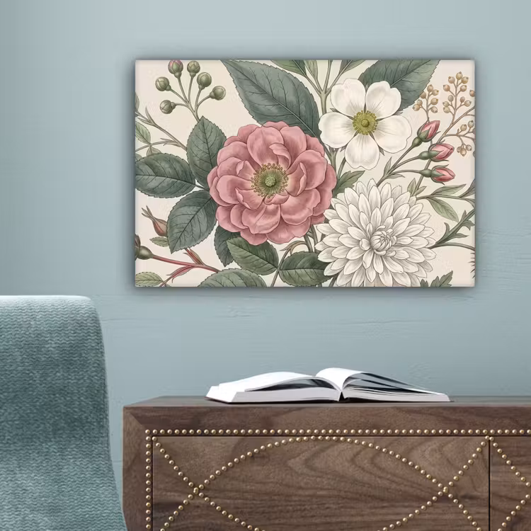 Romantisch - Design - Kleurrijk canvas 2cm klein -sfeer4