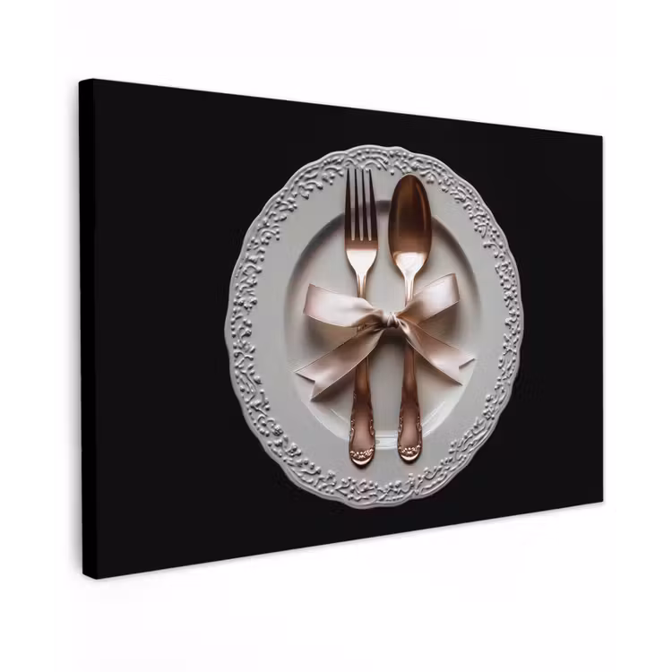 Rose - Strik - Bestek canvas 2cm klein -z3d