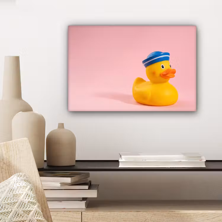 Matroos - Eend - Roze canvas 2cm klein -sfeer6