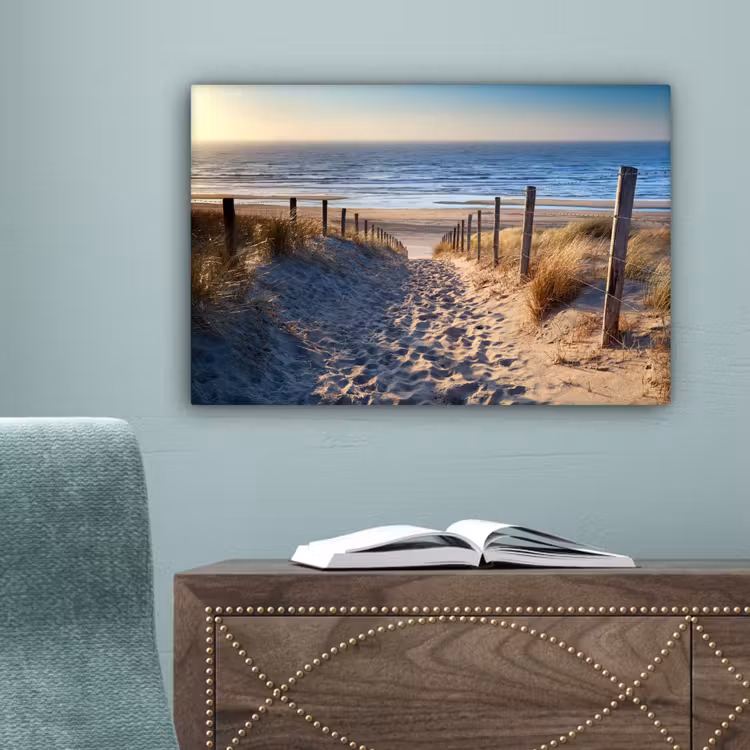 Zand - Strand - Duin - Zee - Zomer canvas 2cm klein -sfeer4