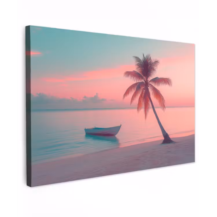 Zee - Boot - Zonsondergang canvas 2cm klein -z3d