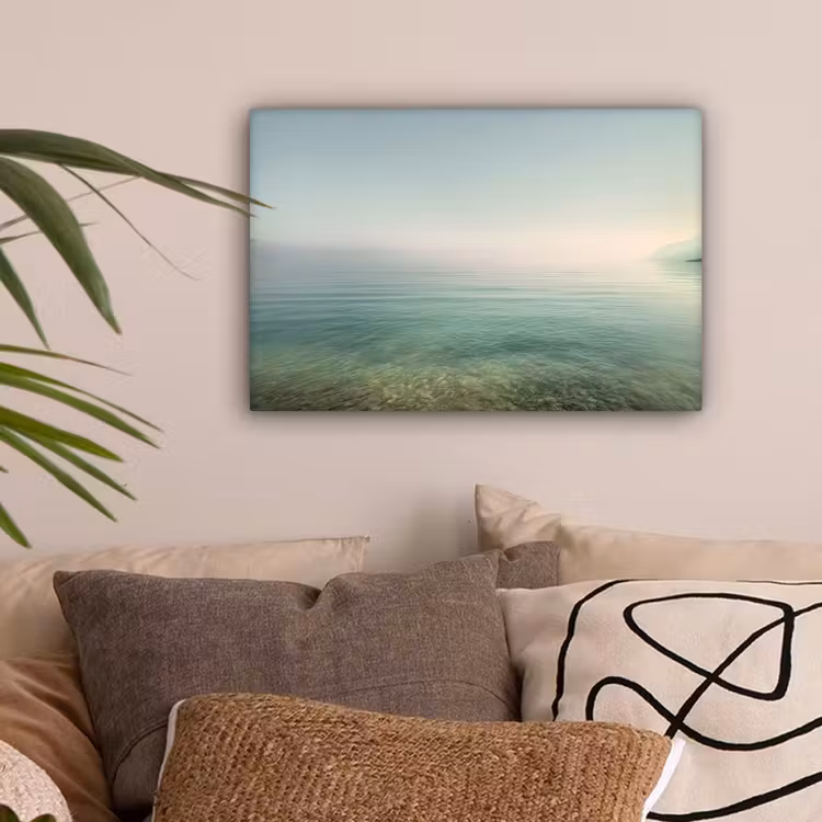 Zee - Horizon - Blauw - Mist canvas 2cm klein -sfeer1