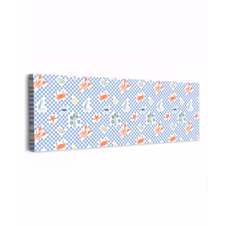 Zee - Sfeer - Zeilboot - Blauw canvas 2cm klein 828 -z3d