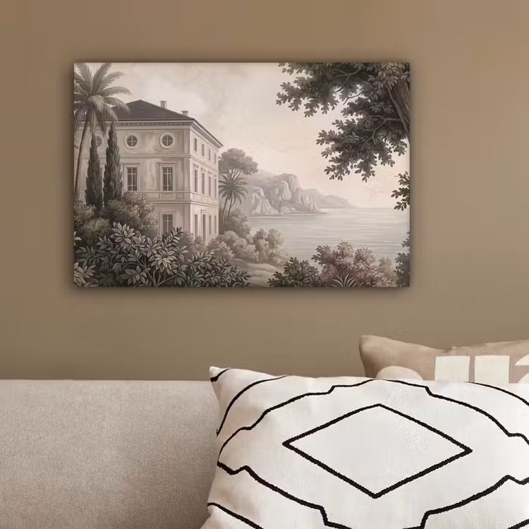 Zee - Villa - Beige canvas 2cm klein -sfeer3