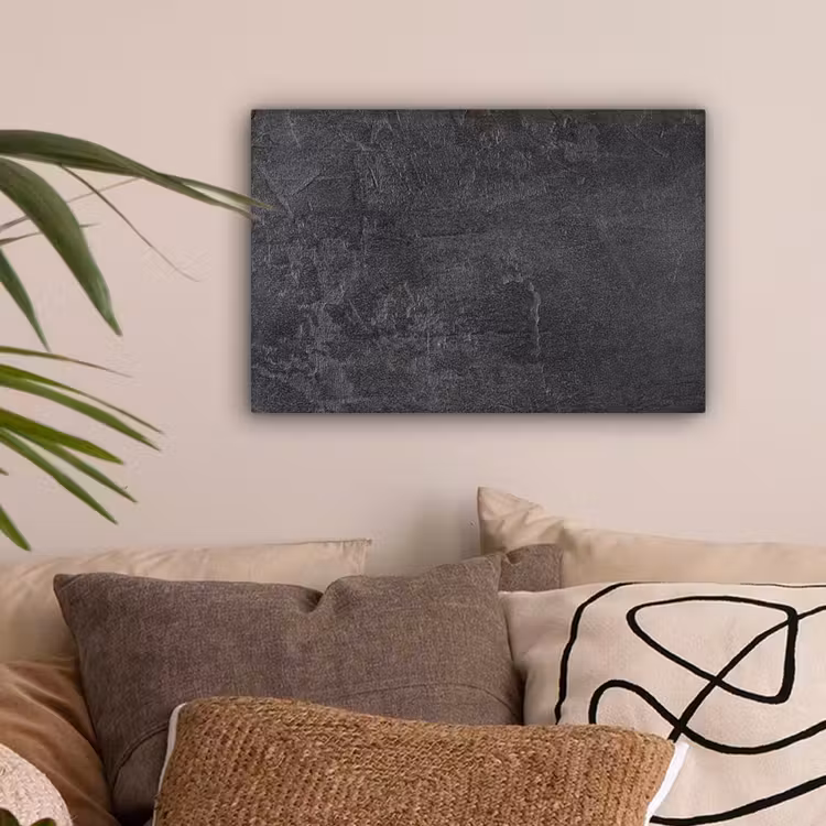 Leisteen - Beton - Natuursteen - Grijs - Industrieel canvas 2cm klein -sfeer1
