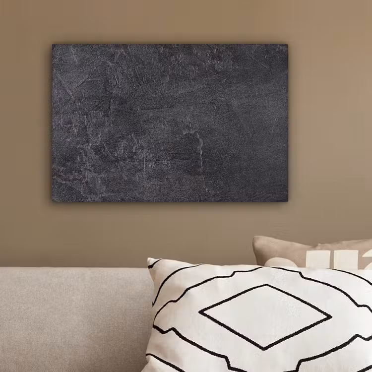 Leisteen - Beton - Natuursteen - Grijs - Industrieel canvas 2cm klein -sfeer3