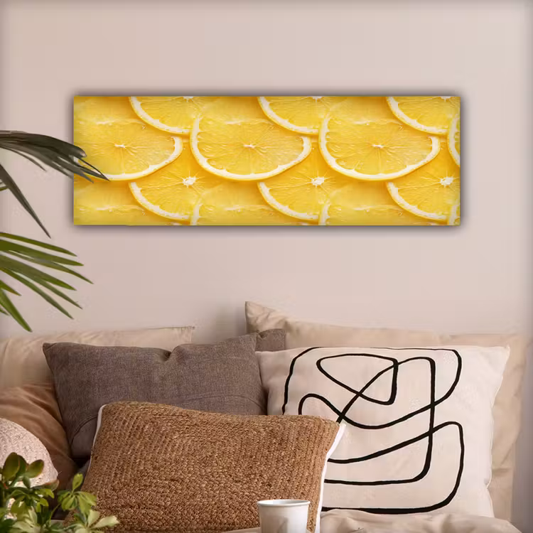 Schijfjes - Citroen - Sap canvas 2cm klein 828 -sfeer1
