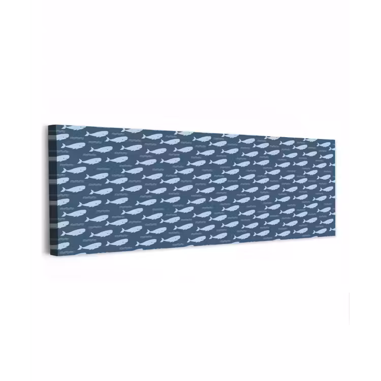 Klein - Oceaan - Golven - Blauw canvas 2cm klein 828 -z3d