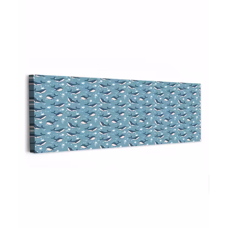 Klein - Oceaan - Walvis - Zeester canvas 2cm klein 828 -z3d