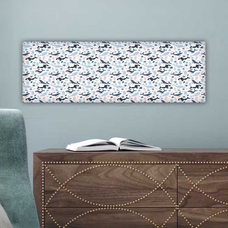Klein - Oceaan - Walvissen - Octopus canvas 2cm klein 828 -sfeer4