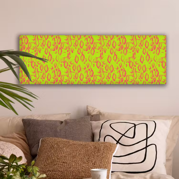 Slang - Neon - Groen - Roze canvas 2cm klein 828 -sfeer1