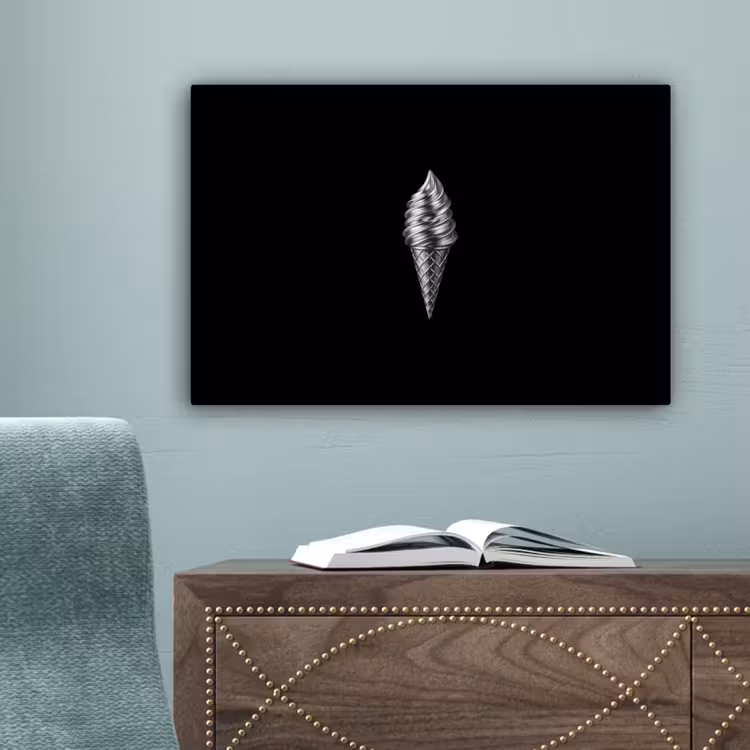 Softijs - Realistisch - Futuristisch canvas 2cm klein -sfeer4