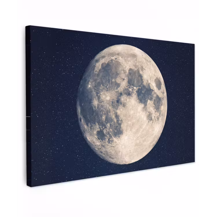 Ruimte - Maan - Kosmos canvas 2cm klein -z3d