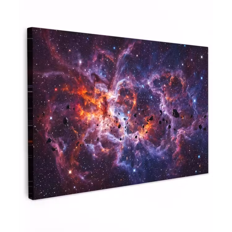 Space - Stars - Abstract - Colorful canvas 2cm klein -z3d