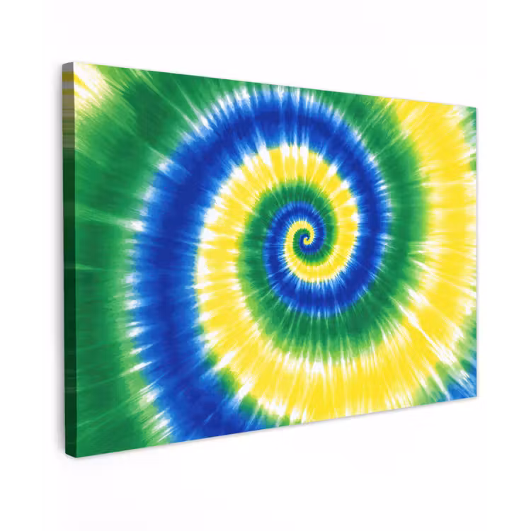Spiraal - Groen - Draaiend canvas 2cm klein -z3d