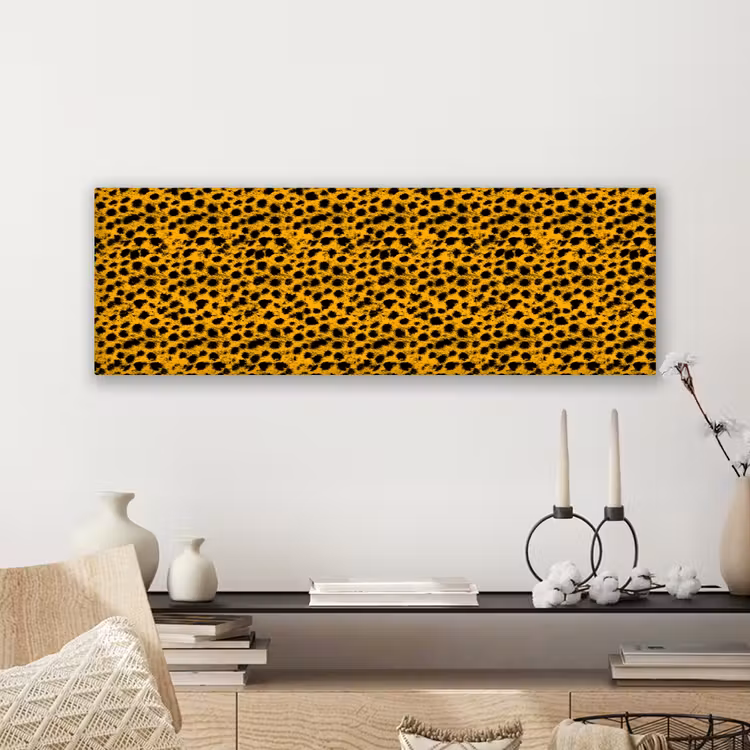Vlekken - Oranje - Luipaard canvas 2cm klein 828 -sfeer6