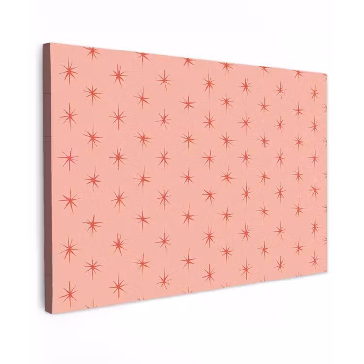 Sterretjes - Patroon - Oranje canvas 2cm klein 34 -z3d