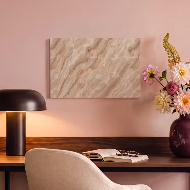 Steen - Ader - Natuur - Modern - Beige canvas 2cm klein -sfeer4