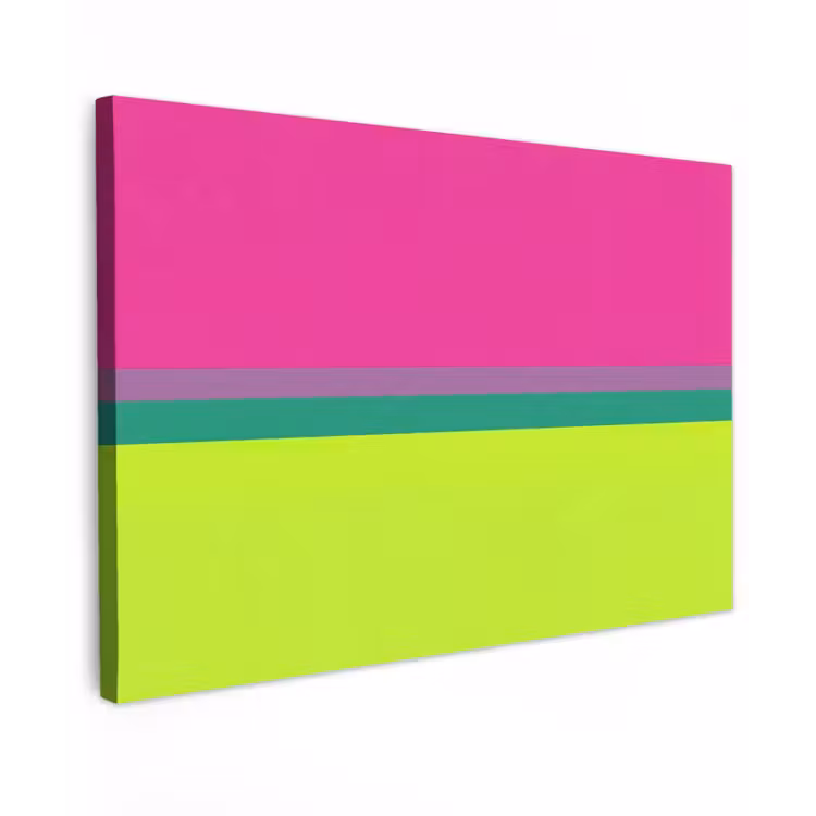 Strepen - Modern - Kleurrijk canvas 2cm klein -z3d