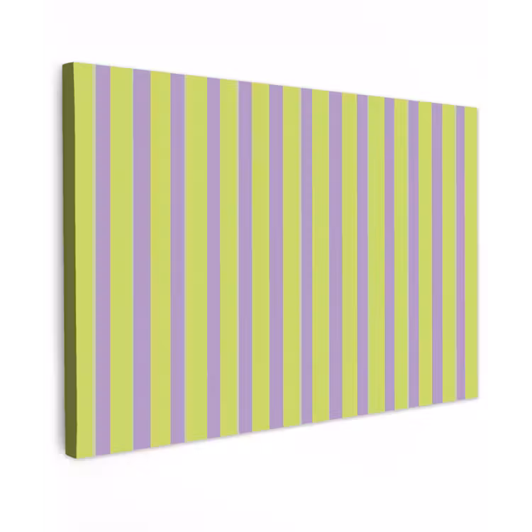 Strepen - Patroon - Groen canvas 2cm klein 34 -z3d