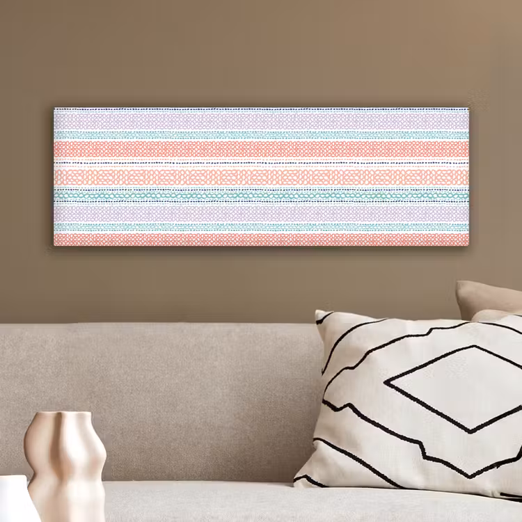 Strepen - Zomer - Kleuren canvas 2cm klein 828 -sfeer3