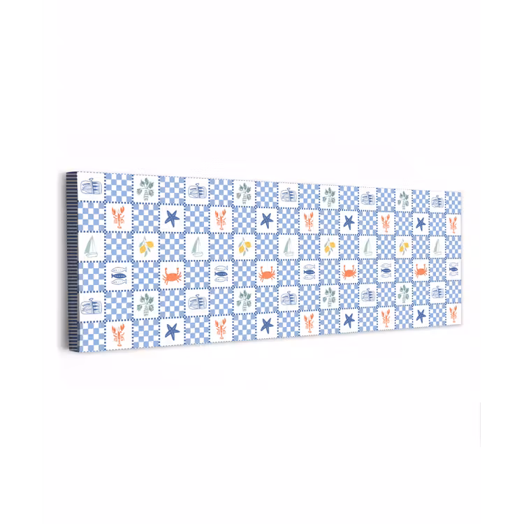 Zee - Sfeer- Mozaïek - Blauw canvas 2cm klein 828 -z3d