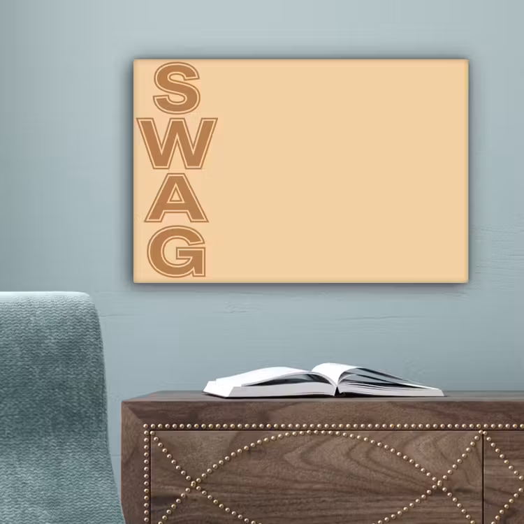 Swag - Bruin - Beige canvas 2cm klein -sfeer1