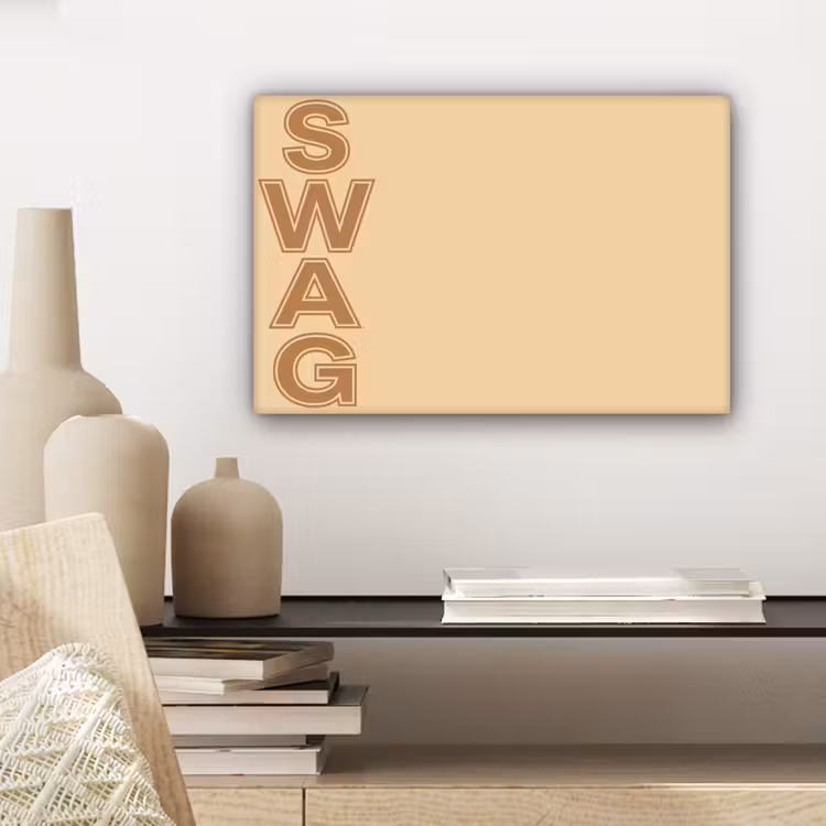 Swag - Bruin - Beige canvas 2cm klein -sfeer3