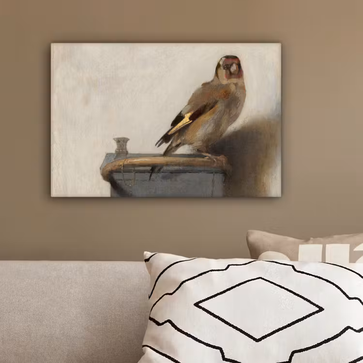 Het puttertje - Carel Fabritius canvas 2cm klein -sfeer3