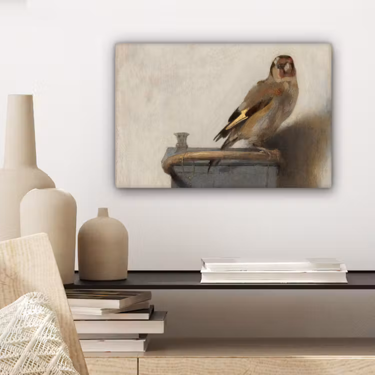 Het puttertje - Carel Fabritius canvas 2cm klein -sfeer6