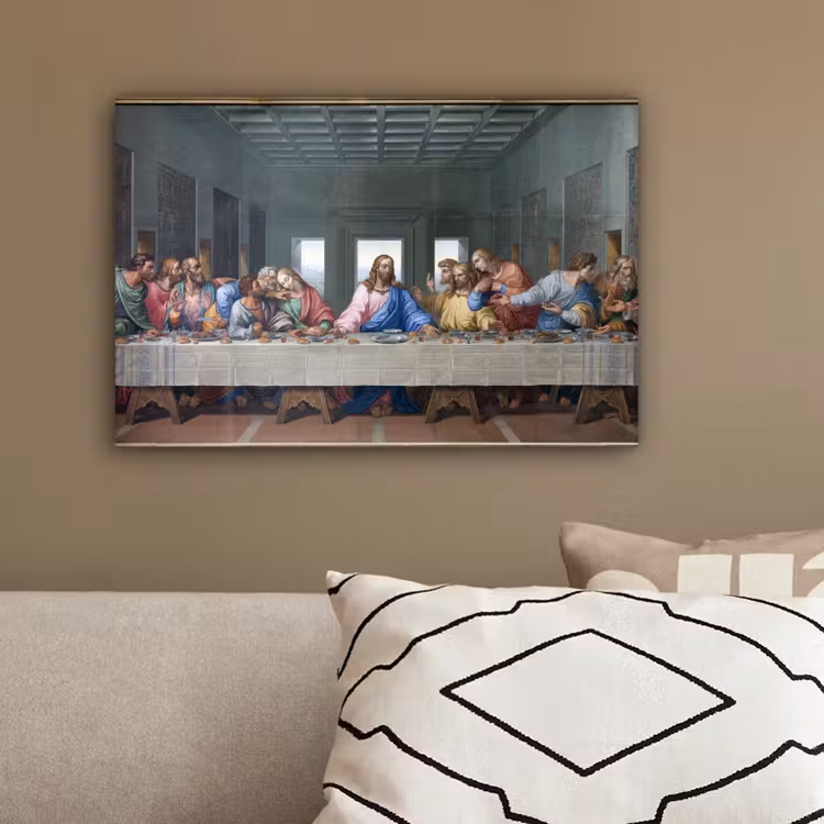 Het laatste avondmaal - Leonardo da Vinci canvas 2cm klein -sfeer3