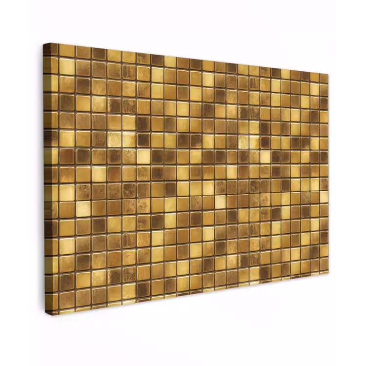 Tegels - Mozaïek - Luxe - Warm Goud canvas 2cm klein 34 -z3d