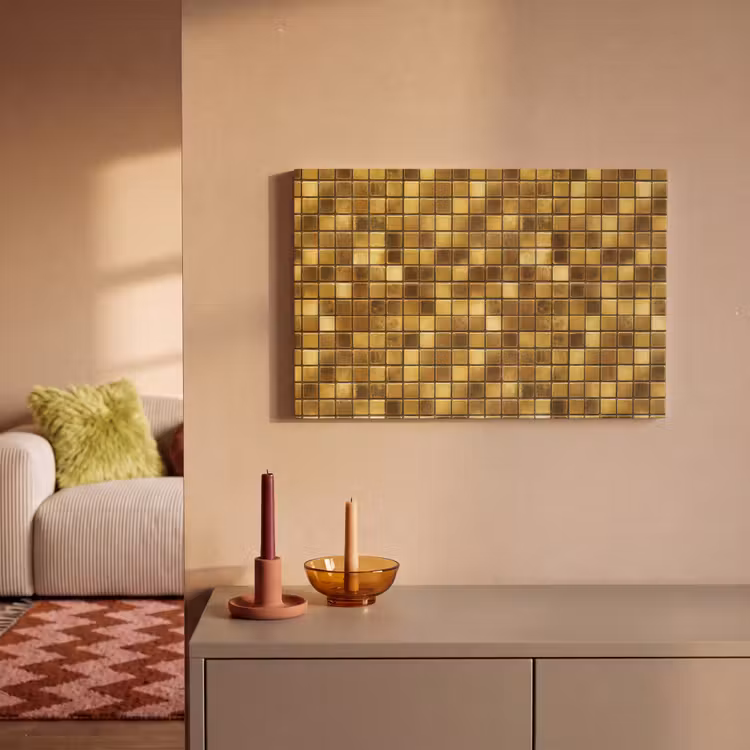 Tegels - Mozaïek - Luxe - Warm Goud canvas 2cm klein 34 -sfeer1