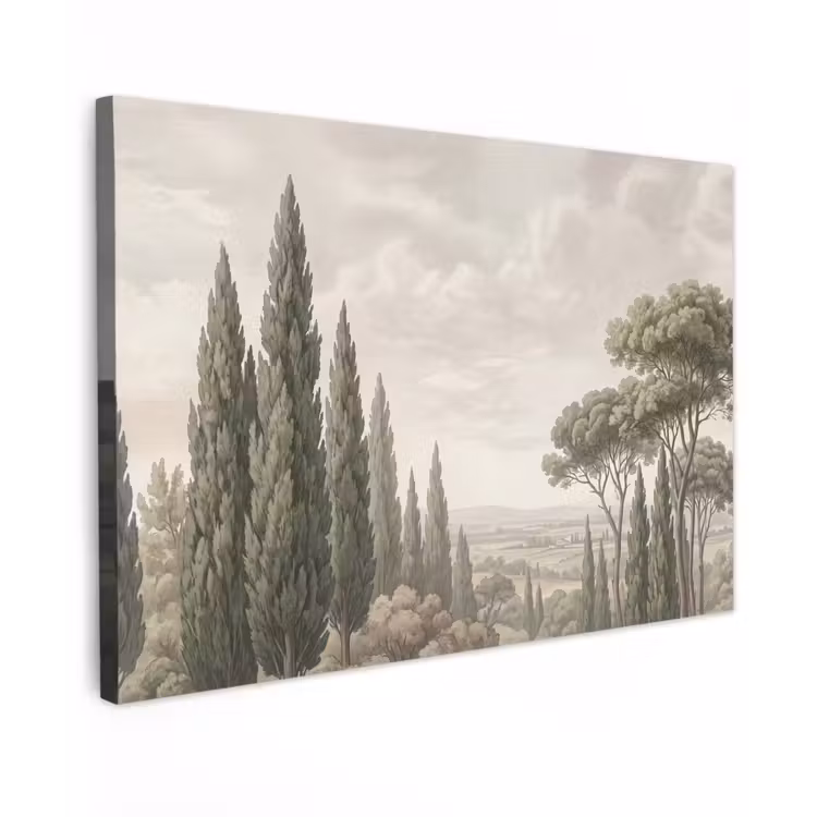 Vallei - Bos - Natuur - Groen canvas 2cm klein -z3d