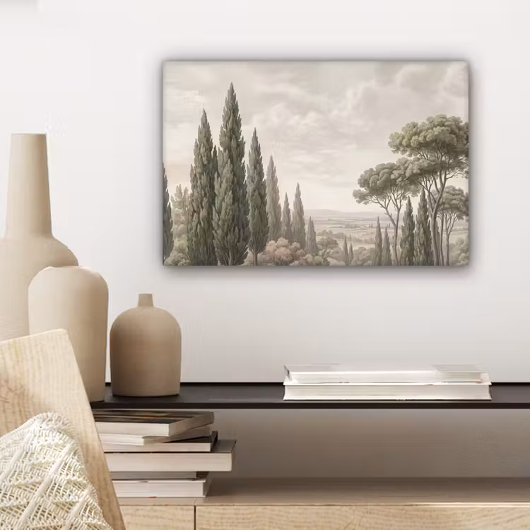 Vallei - Bos - Natuur - Groen canvas 2cm klein -sfeer6