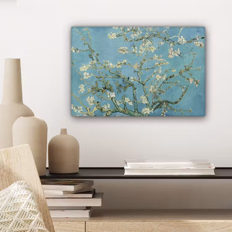 Van Gogh - Amandelbloesem - Oude meesters - Kunst - Vintage canvas 2cm klein -sfeer6