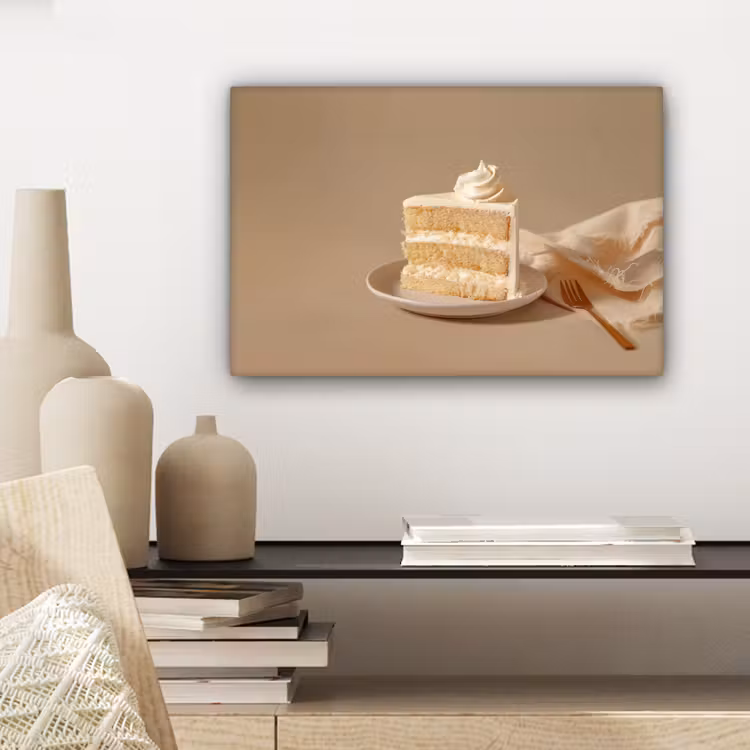 Vanilletaart - Cake - Romig canvas 2cm klein -sfeer6