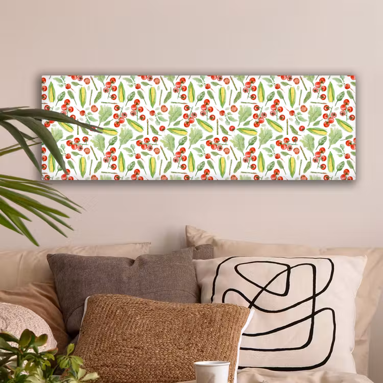Groente - Tomaat - Maïs - Sla canvas 2cm klein 828 -sfeer1
