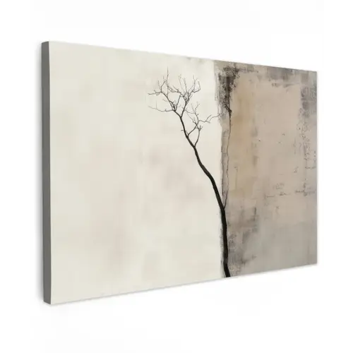 Wabi sabi - Plant - Beige canvas 2cm klein -z3d