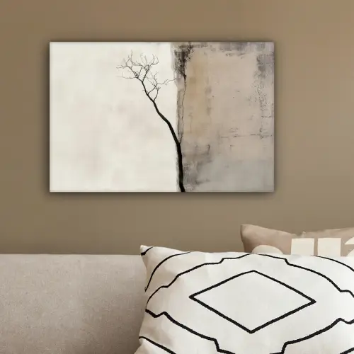 Wabi sabi - Plant - Beige canvas 2cm klein -sfeer3