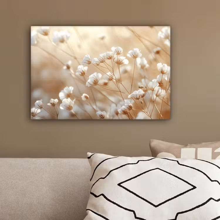 Wilde - Bloemen - Wit canvas 2cm klein -sfeer3