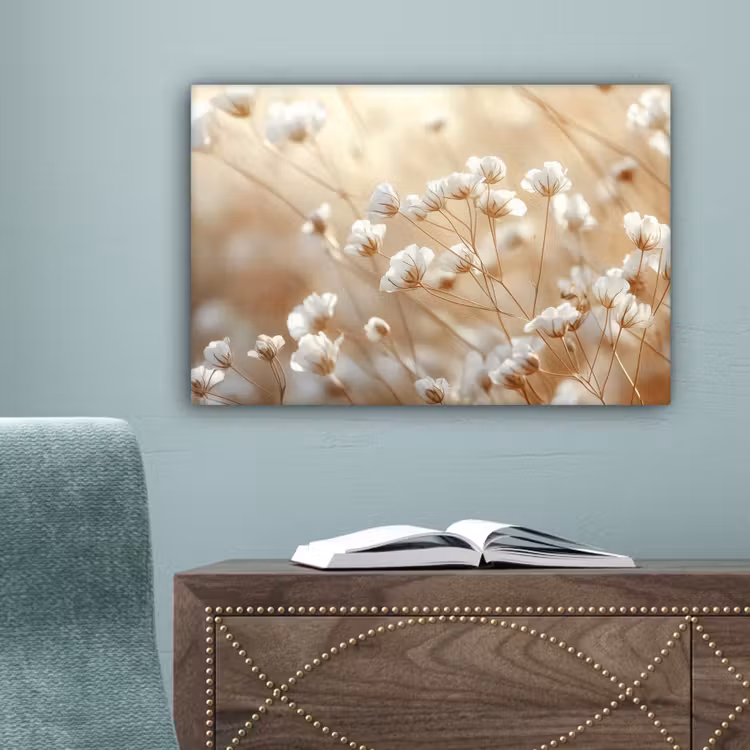 Wilde - Bloemen - Wit canvas 2cm klein -sfeer4