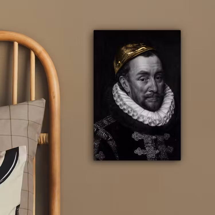 Willem van Oranje - Adriaen Thomasz - Goud canvas 2cm klein -sfeer3