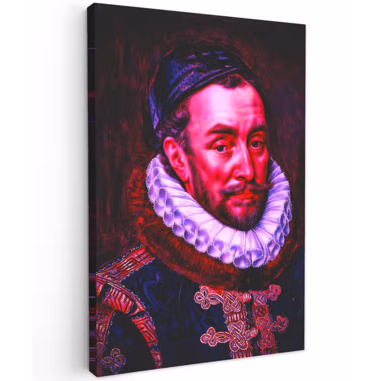 Willem van Oranje - Adriaen Thomasz - Oude meesters canvas 2cm klein -z3d