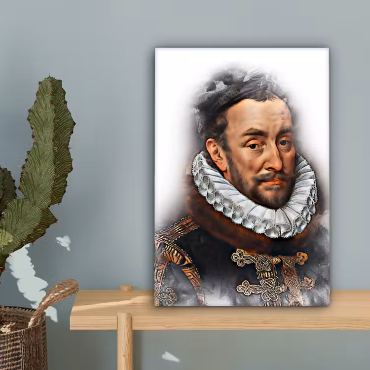 Willem van Oranje - Adriaen Thomasz - Rook canvas 2cm klein -sfeer4