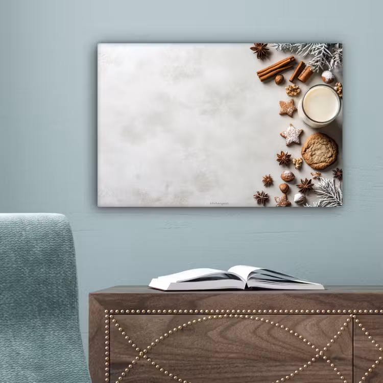 Winter - Kerst - Specerijen - Wit canvas 2cm klein -sfeer4